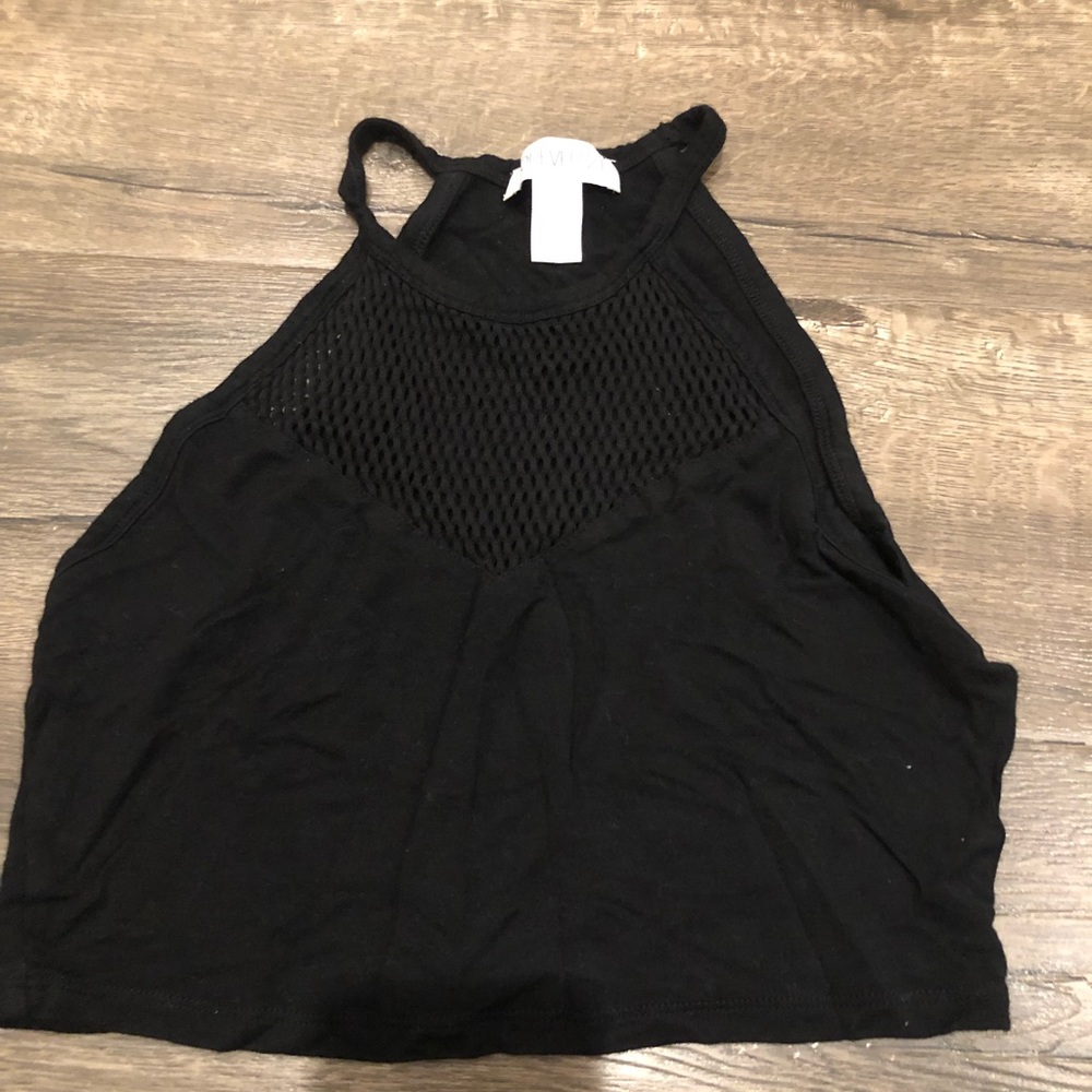 Black crop top